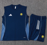 25-26 AL-Nassr Royal blue Tank top and shorts suit #D25213
