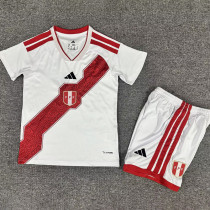 26-27 Peru Home Kids Soccer Jersey
