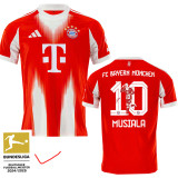 25-26 Bayern Home Print Special Edition Photo Number Fans Soccer Jersey