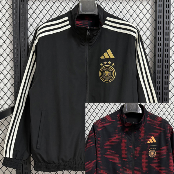 25-26 Germany Black & Red Double Sided Windbreaker (双面风衣)