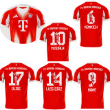 25-26 Bayern Home Print Special Edition Photo Number Fans Soccer Jersey
