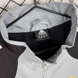 2004-2005 RMA Gray Black Retro Windbreaker