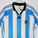 1998 Argentina Home Retro Soccer Jersey