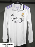 22-23 RMA Home Long Sleeve Player Version Soccer Jersey (长袖球员)