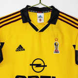 1999-2000 ACM Away Yellow Retro Soccer Jersey