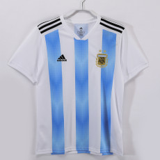 2018 Argentina Home Retro Soccer Jersey