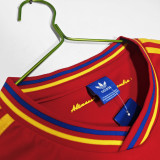 1990 Colombia Away Red  Retro Soccer Jersey