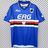 2003-2004 Sampdoria Home Retro Soccer Jersey