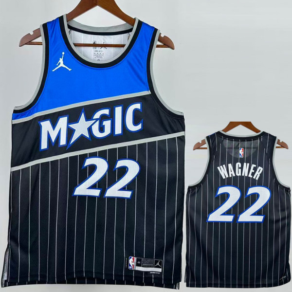 25-26 Magic WAGNER #22 Black Top Quality Hot Pressing NBA Jersey (Trapeze Edition) 飞人版