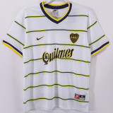 1999 Boca Juniors Away White Retro Soccer Jersey