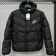 25-26 CV003 NK Black Hooded Cotton Coat #棉衣