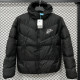 25-26 CV003 NK Black Hooded Cotton Coat #棉衣