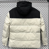 25-26 XD9901 NK Black White Hooded Cotton Coat #棉衣