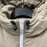 25-26 LT871 NK Khaki White Hooded Cotton Coat #棉衣