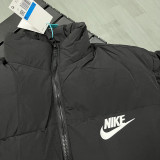 25-26 X9002 NK Black Hooded Cotton Coat #棉衣