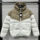 25-26 LT871 NK Khaki White Hooded Cotton Coat #棉衣
