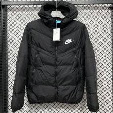 25-26 CV001 NK Black Hooded Cotton Coat #棉衣