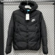 25-26 CV001 NK Black Hooded Cotton Coat #棉衣