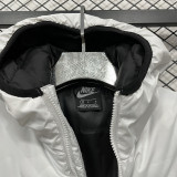 25-26 CV001 NK White Black Hooded Cotton Coat #棉衣