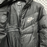 25-26 CV003 NK Black Hooded Cotton Coat #棉衣