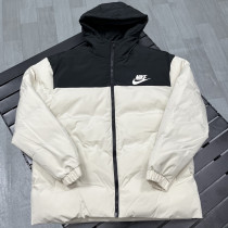 25-26 XD9901 NK Black White Hooded Cotton Coat #棉衣