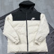 25-26 XD9901 NK Black White Hooded Cotton Coat #棉衣