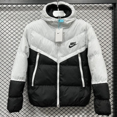 25-26 CV001 NK White Black Hooded Cotton Coat #棉衣