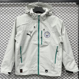 25-26 Man City Gray Outdoor Jackets #Y017冲锋衣
