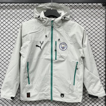 25-26 Man City Gray Outdoor Jackets #Y017冲锋衣