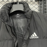 25-26 X9001 AD Black Hooded Cotton Coat #棉衣