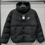 25-26 LT871 NK Black Hooded Cotton Coat #棉衣