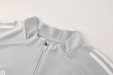 2025 AD Gray Half Pull Tracksuit #AB09 (半拉链)