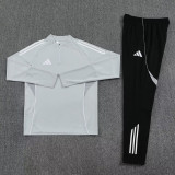 2025 AD Gray Half Pull Tracksuit #AB09 (半拉链)
