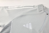 2025 AD Gray Half Pull Tracksuit #AB09 (半拉链)