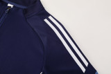 2025 AD Royal blue Half Pull Tracksuit #AB09 (半拉链)