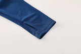 2025 AD Lake blue Half Pull Tracksuit #AB09 (半拉链)
