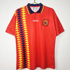 1994 Spain Home Red Retro Soccer Jersey