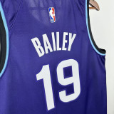 25-26 JAZZ BAILEY #19 Purple Top Quality Hot Pressing NBA Jersey