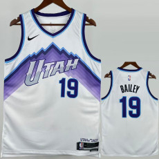 25-26 JAZZ BAILEY #19 White Top Quality Hot Pressing NBA Jersey