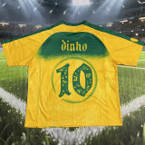25-26 Brazil Dinho#10 Yellow Special Edition Training shirts
