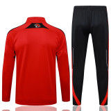 25-26 Flamengo Red Half Pull Tracksuit #B25120(半拉链)