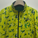 1992 Norwich City Green & Fluorescent green Retro Double Sided Windbreaker (双面风衣)