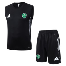 25-26 Al-Ahli Saudi Black Tank top and shorts suit #D25246