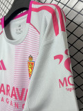 25-26 Zaragoza Pink Fans Soccer Jersey