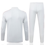 25-26 Flamengo Light gray Half Pull Tracksuit #B25129(半拉链)