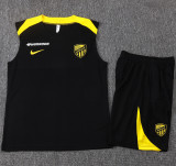 25-26 Ittihad Black Tank top and shorts suit #D25248