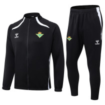 25-26 Real Betis Black Jacket Tracksuit