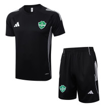 25-26 Al-Ahli Saudi Black Training Short Suit #D25257