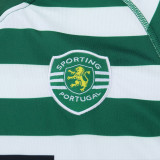 2003-2004 Sporting Lisbon Home Kids Retro Soccer Jersey