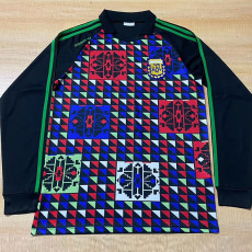 1990 Argentina Goalkeeper Long Sleeve Retro Soccer Jersey (长袖)